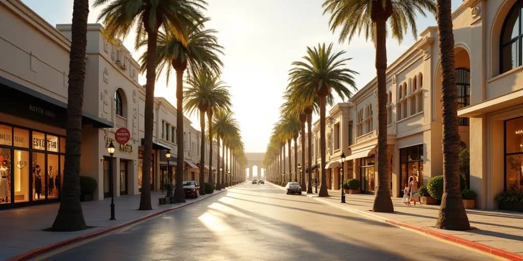 What is the famous street in beverly hills?